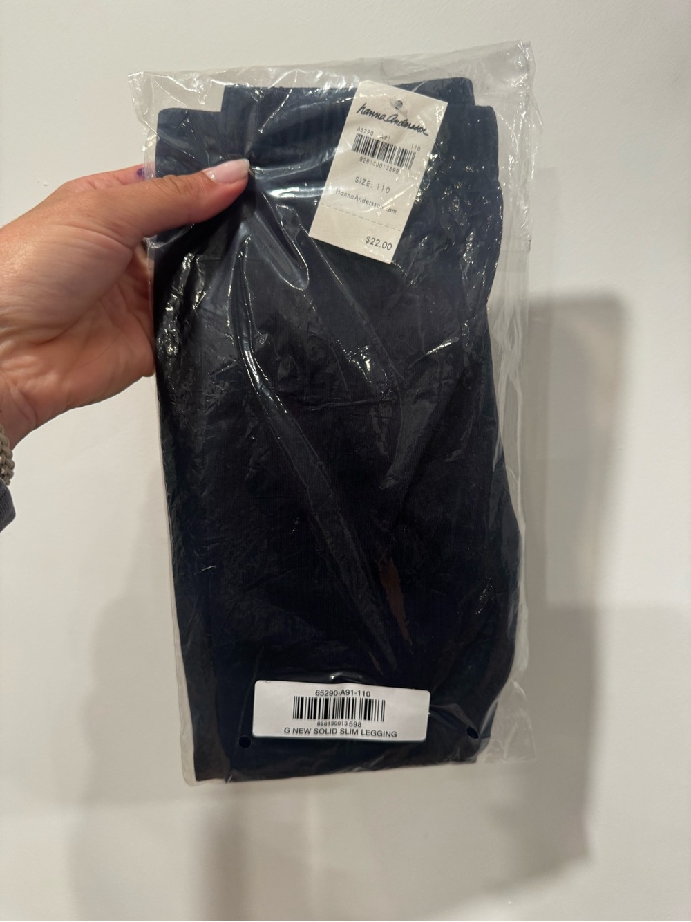 Hanna Andersson Navy Solid Slim Leggings